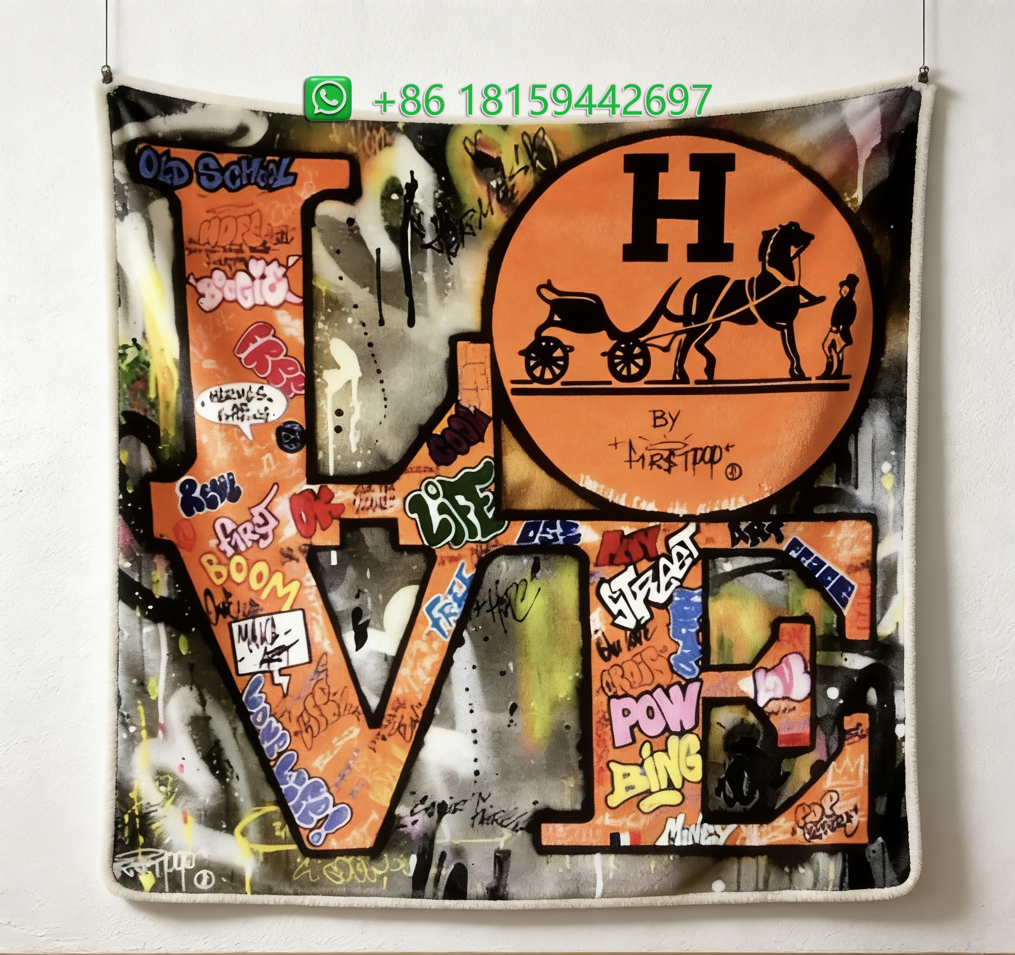 Hermes Throw Blankets
